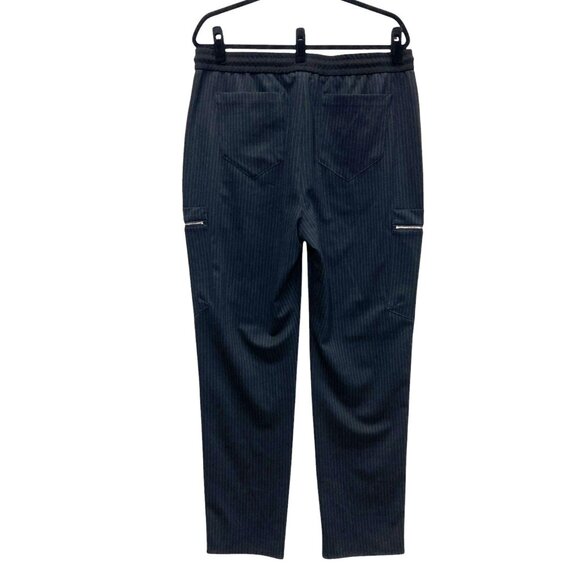 Industry Republic‎ Clothing Men's Sz Large Black Pinstripe Pants, Drawstring NEW - Picture 6 of 14